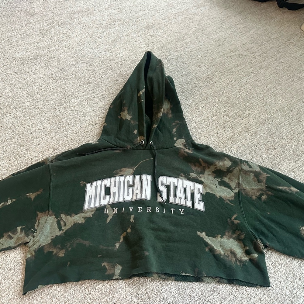 Champion Eco Fleece Dark Green Hoodie